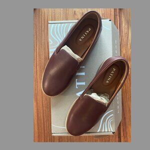 Patina Portland Leather Goods Rounded Loafer in Cognac (W 6.5)